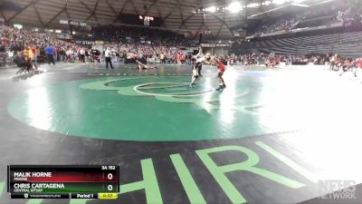 3A 152 lbs Cons. Round 2 - Malik Horne, Prairie vs Chris Cartagena, Central Kitsap