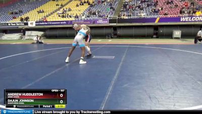 157 lbs Cons. Round 3 - Dajun Johnson, Northern Iowa vs Andrew Huddleston, Iowa State