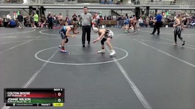 80 lbs Round 3 (4 Team) - Colton Boose, Mat Warriors vs Johnie Wilson, Buffalo Valley WC