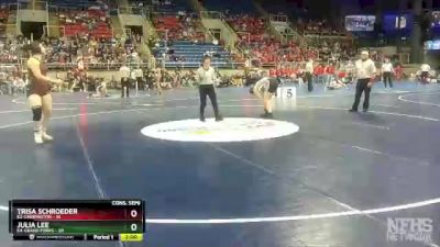 145 lbs Semis & 1st Wrestleback (8 Team) - Julia Lee, E4-Grand Forks vs Trisa Schroeder, E2-Carrington