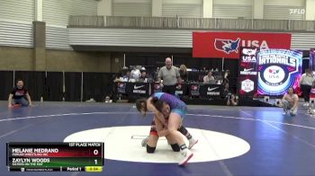 115 lbs 1st Place Match - Zaylyn Woods, Sisters On The Mat vs Melanie Medrano, Purler Wrestling Inc