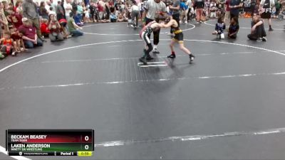 62 lbs Quarterfinal - Beckam Beasey, Team Tiger vs Laken Anderson, Ninety Six Wrestling