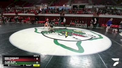 120 lbs Round 1 (16 Team) - Erin Marquez, Princeton vs Clair Elam, Leander Glenn