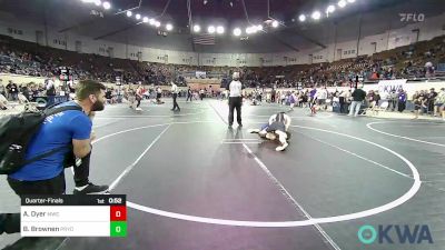 105 lbs Quarterfinal - Ayden Dyer, Midwest City Bombers vs Bubba Brownen, Pryor Tigers