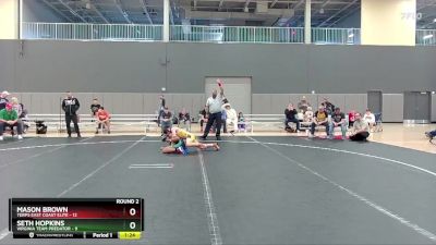 92 lbs Round 2 (10 Team) - Seth Hopkins, Virginia Team Predator vs Mason Brown, Terps East Coast Elite