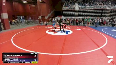 77 lbs Quarterfinal - Quentin Roemmich, Lander USA Wrestling vs Garrett York, Big Piney Pinners Wrestling Club