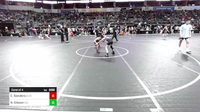 75 lbs Consi Of 4 - Elliott Sanders, Blackcat WC vs Brock Gibson, East Kansas Eagles