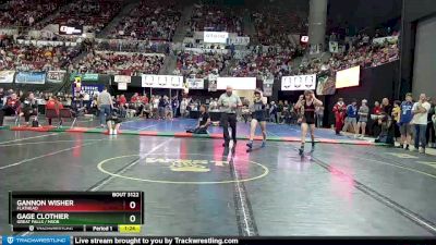 AA - 132 lbs Quarterfinal - Gannon Wisher, Flathead vs Gage Clothier, Great Falls / MSDB