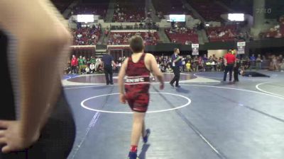 130 lbs Cons. Round 2 - Bo Segeberg, Montana Disciples vs Zion Cozino, North Montana Wrestling Club