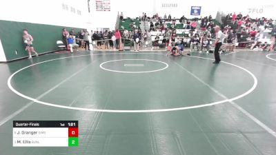 132 lbs Quarterfinal - John Granger, Simsbury vs Maurice Ellis, Bunnell