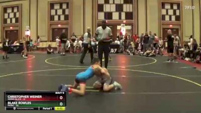 75 lbs Round 3 (4 Team) - Blake Rowles, MHWC vs Christopher Weiner, SVRWC Black