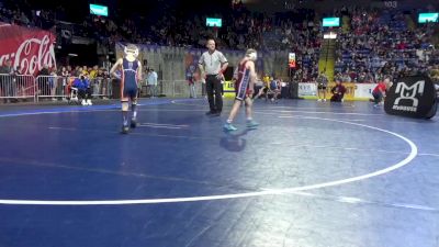 55 lbs Round Of 16 - Jackson Claycomb, Everett vs Graham Dyson, North Pocono