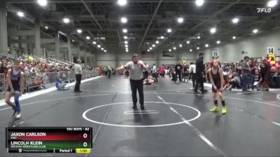 82 lbs Semifinal - Jaxon Carlson, MAC vs Lincoln Klein, Wichita Wrestling Club