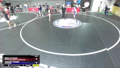 112 lbs Quarterfinal - Kiem-Ai Pham, Panthers Academy Of Wrestling vs Serineh Crane, California