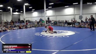 102 lbs 4th Wrestleback (16 Team) - Logan Refsnider, Minnesota Red vs Louis Kennedy, New York