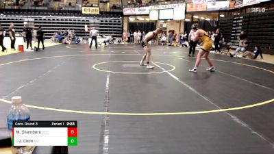 174 lbs Cons. Round 3 - Josh Coon, Adams State vs Mac Chambers, Cloud County Community College