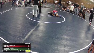 55 lbs Quarterfinal - Mazie Johnson, Vasky Bros vs Abhisri Vatti, Savage House Wrestling Club