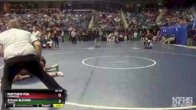 4A 152 lbs Quarterfinal - Ethan Blevins, Topsail vs Matthew Foil, Lumberton