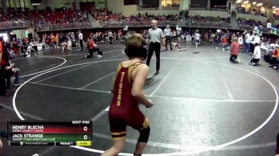 95 lbs Cons. Round 1 - Henry Blecha, Dundy County Tigers vs Jack Strange, Junior Titans Wrestling Club