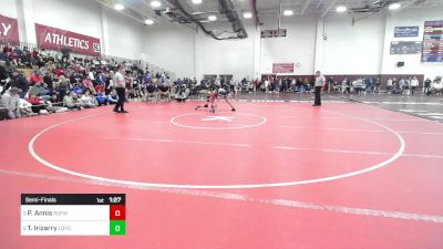 106 lbs Semifinal - Peter Annis, Suffield/Windsor Locks vs Tatianna Irizarry, Ledyard