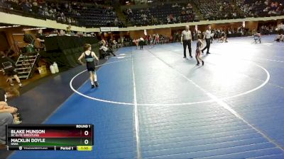 70 lbs Round 1 - Macklin Doyle, Iowa vs Blake Munson, DC Elite Wrestling