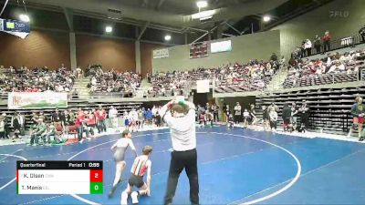 81 lbs Quarterfinal - Killian Olsen, COWAN WRESTLING ACADEMY vs Traeton Manis, Delta Wrestling Club