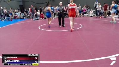 170 lbs Cons. Round 1 - Emma Hilton, ID vs Isabella Chapa, WA