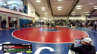 175 lbs Cons. Round 4 - Eddy Rodrick, Natrona County vs Billy Velarde, Lander Valley