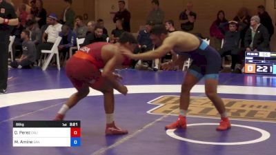 86 kg Consolation - Quentin Perez, California Regional Training Center (CA RTC) vs Myles Amine, San Marino/Cliff Keen