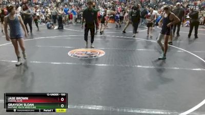 100 lbs Quarterfinal - Jase Brown, Coastal Elite vs Grayson Sloan, Eastside Youth Wrestling