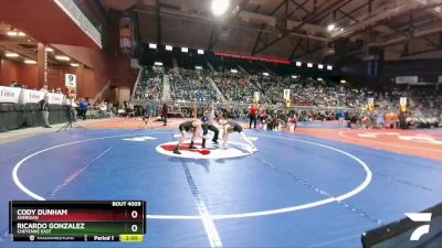 4A-113 lbs Champ. Round 1 - Cody Dunham, Sheridan vs Ricardo Gonzalez, Cheyenne East