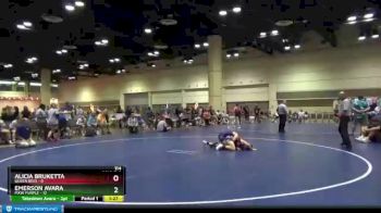 114 lbs Round 8 (10 Team) - Alicia Bruketta, Queen Bees vs Emerson Avara, MXW Purple