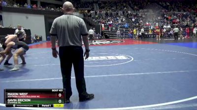 188 lbs Quarterfinal - Mason West, Southern Illinois Bulldogs WC vs Gavin Ericson, Stampede WC