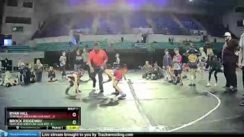 55 lbs Semis (4 Team) - Ryan Hill, Team Bear Wrestling Club Navy vs Brock Ridgeway, Team Bear Wrestling Club Red