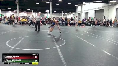 92 lbs Round 2 (4 Team) - Mason Gonzalez, Rough House vs Landon Wright, Centurion WC