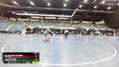 285 lbs Cons. Round 2 - Austin Foye, Central Methodist vs 16 Jackson Schenk, Rochester