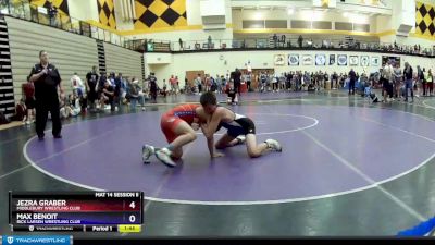 119 lbs Semifinal - Jezra Graber, Middlebury Wrestling Club vs Max Benoit, Rick Larsen Wrestling Club