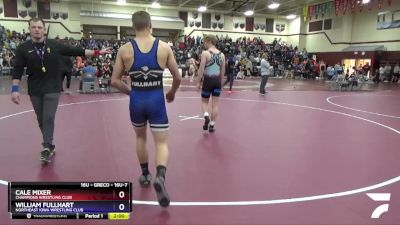 16U-7 lbs Rr3 - Cale Mixer, Champions Wrestling Club vs William Fullhart, Northeast Iowa Wrestling Club