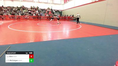 120 lbs Consi Of 8 #1 - Jisup Shin, Weston vs Taylan McColgan, Hampshire