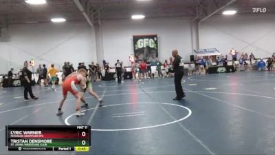 120 lbs Cons. Round 1 - Tristan Densmore, St. Johns Wrestling Club vs Lyric Warner, Michigan Grappler RTC