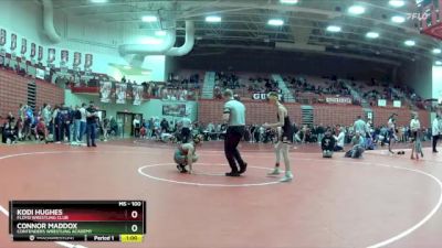 100 lbs Champ. Round 1 - Kodi Hughes, Floyd Wrestling Club vs Connor Maddox, Contenders Wrestling Academy