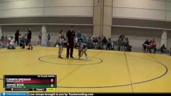 82 lbs Finals (2 Team) - Camryn Gresham, Hammer Chicks vs Sophie Booe, Lady Pride Black
