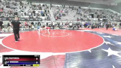 43 lbs Semifinal - Lisa Pastoriza, AZ vs Lilly Breeden, MO