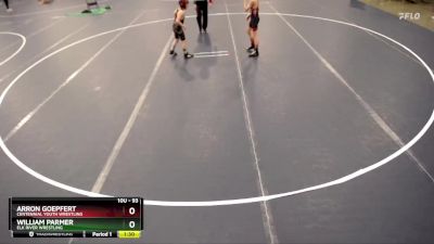 93 lbs Cons. Round 2 - William Parmer, Elk River Wrestling vs Arron Goepfert, Centennial Youth Wrestling