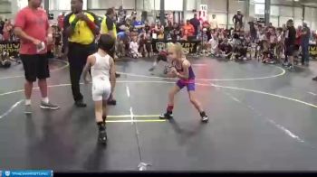 43 lbs Round 1 (4 Team) - Cooper Tackett, Steel Valley Pscychos vs Kennedy Turner, Ares