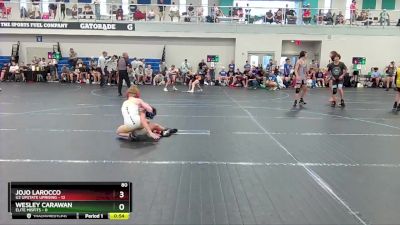 80 lbs Quarterfinals (8 Team) - Jojo Larocco, U2 Upstate Uprising vs Wesley Carawan, Elite Misfits