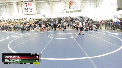 Quarterfinal - Cole Patterson, Wayne Wrestling Club vs Jayden Weber, Quaker Wrestling Club