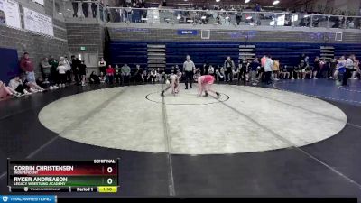 106 lbs Semifinal - Corbin Christensen, Independent vs Ryker Andreason, Legacy Wrestling Academy