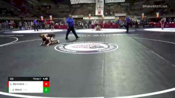 106 lbs Champ. Round 2 - Jake Marzi, Temecula Valley High School Wrestling vs Landen Borchers, California