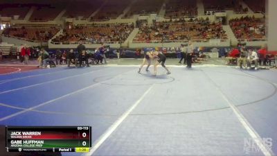 D3-113 lbs Champ. Round 1 - Jack Warren, Walden Grove vs Gabe Huffman, Arizona College Prep